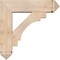 Ekena Millwork Merced Arts and Crafts Smooth Bracket w/ Offset Brace, Douglas Fir, 7 1/2"W x 28"D x 28"H BKT0806X28X28MRC03SDF - alternate 4